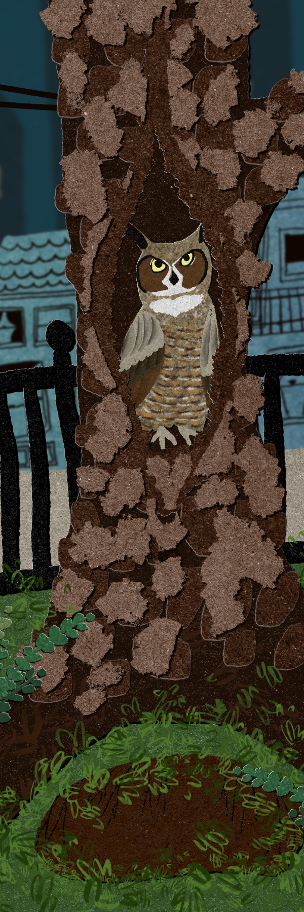 City Night Bookmark │ Hand-Illustrated Woodland Bookmark │ Fox, Owl & Cardinal, 3 Designs