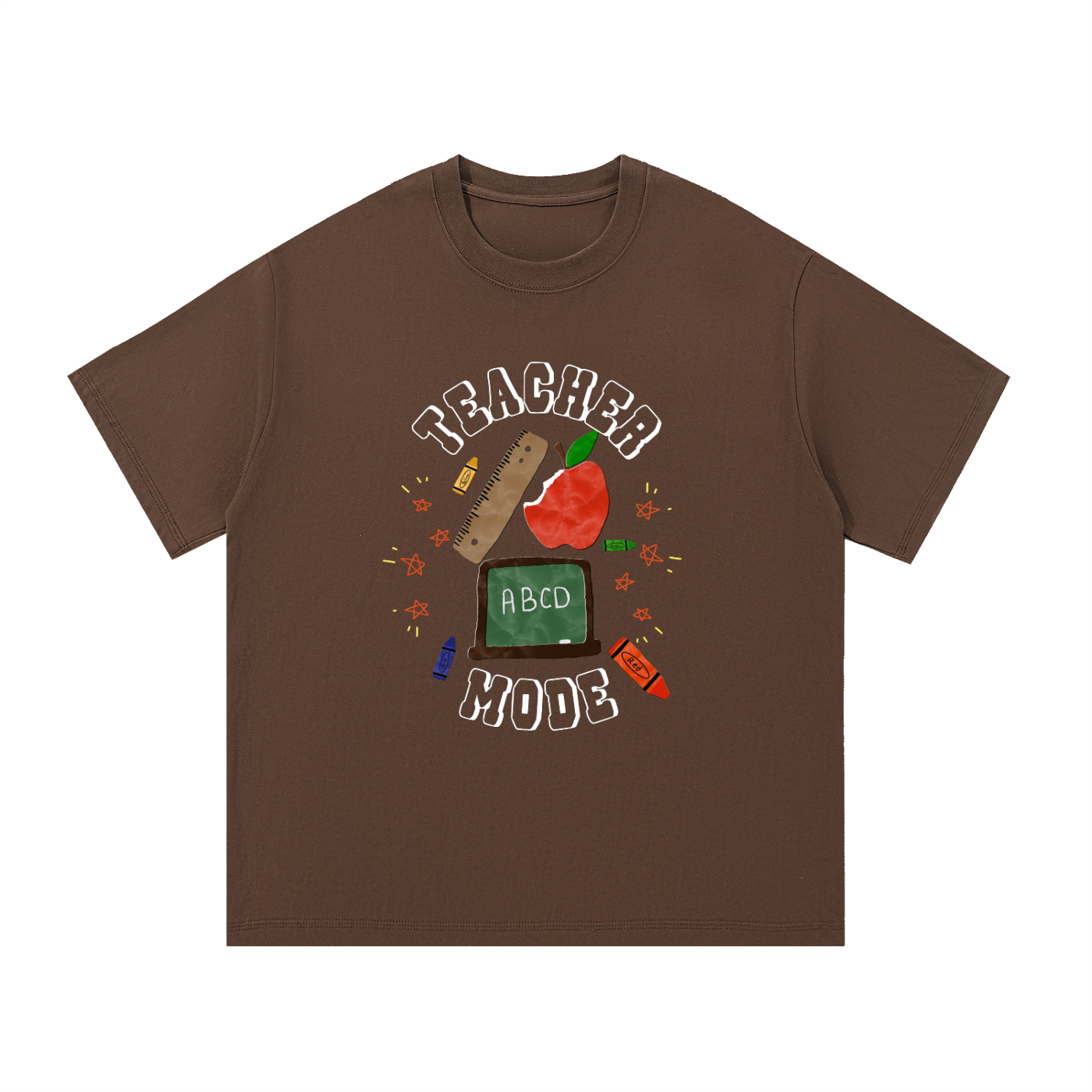 Chalkboard ABCD Schoolhouse Cotton T-Shirt