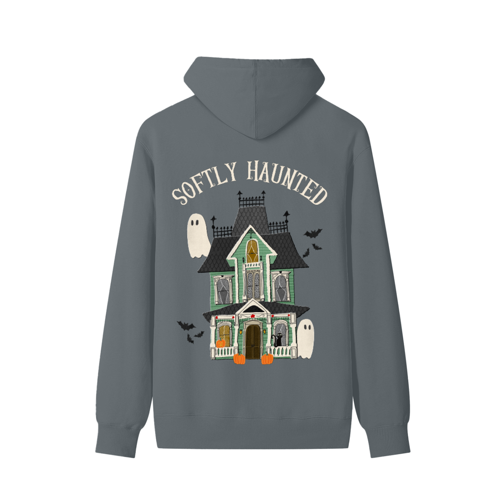 Gothic Cozy Halloween Unisex Cotton Hoodie - Slightly Ghosted