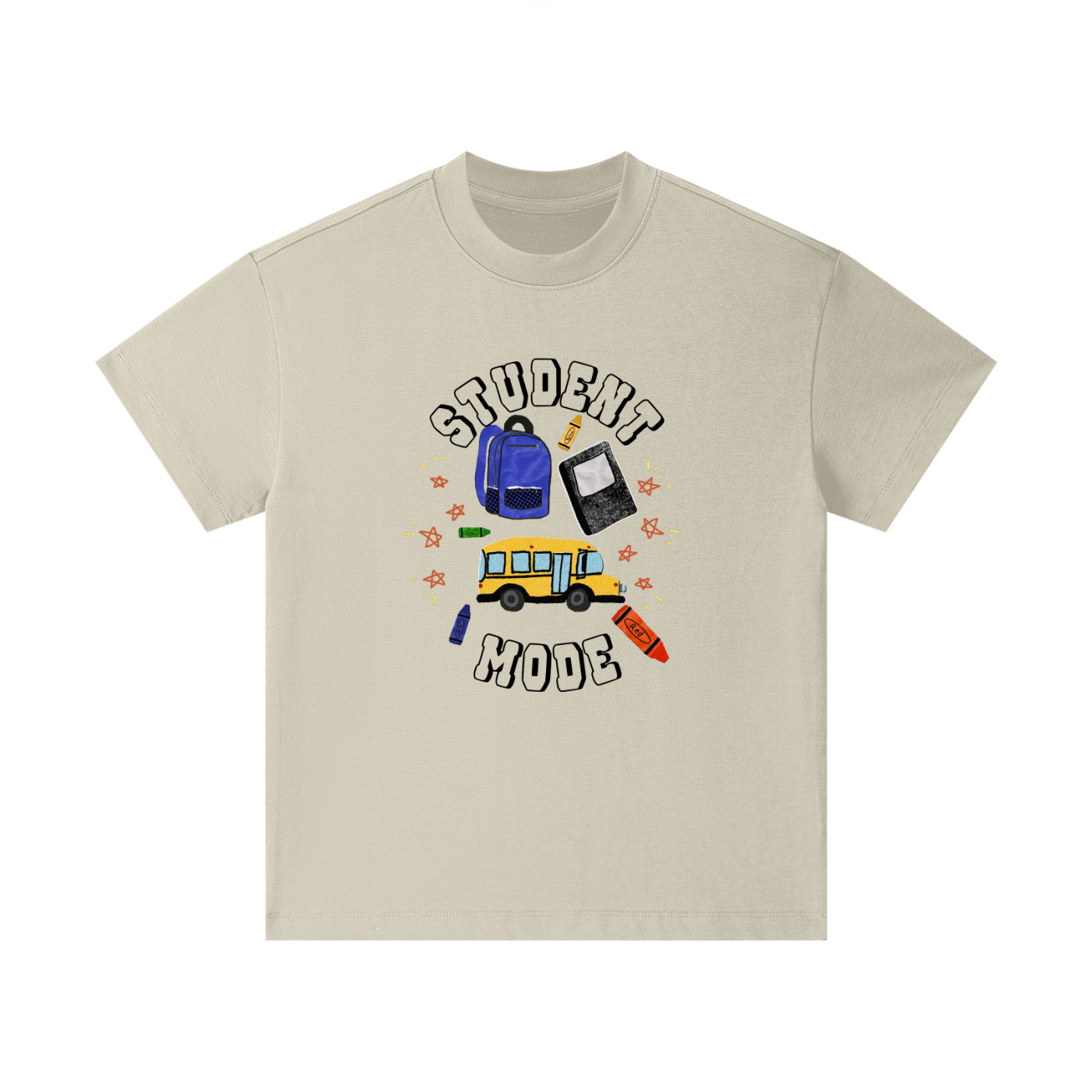 School Bus and Backpack Kids' T-Shirt