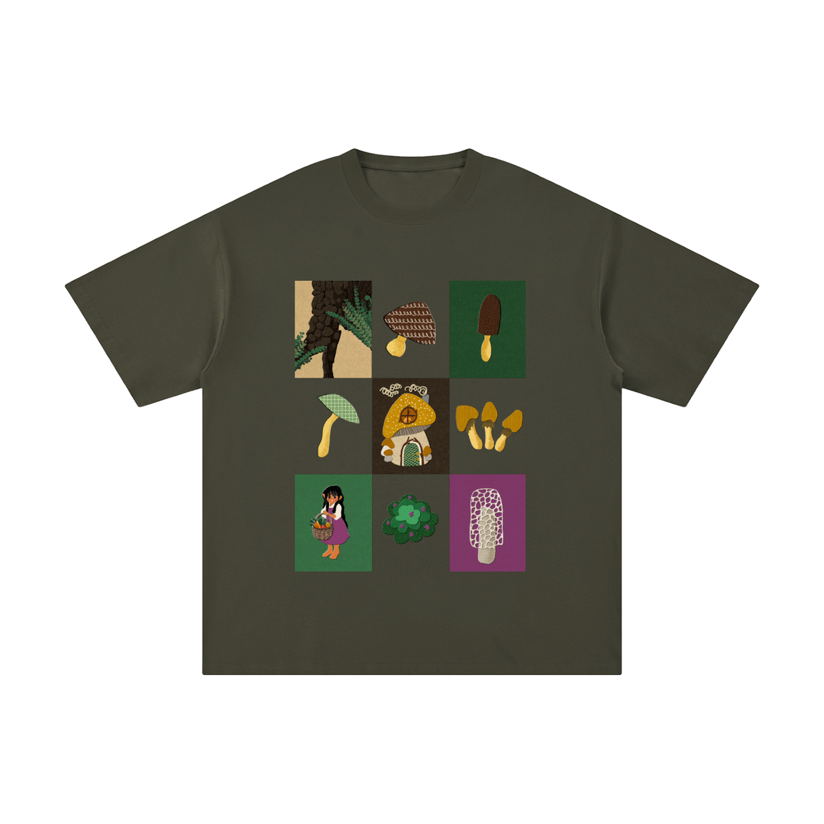 Mushroom Forager & Forest Floor Unisex Pure Cotton T-Shirt