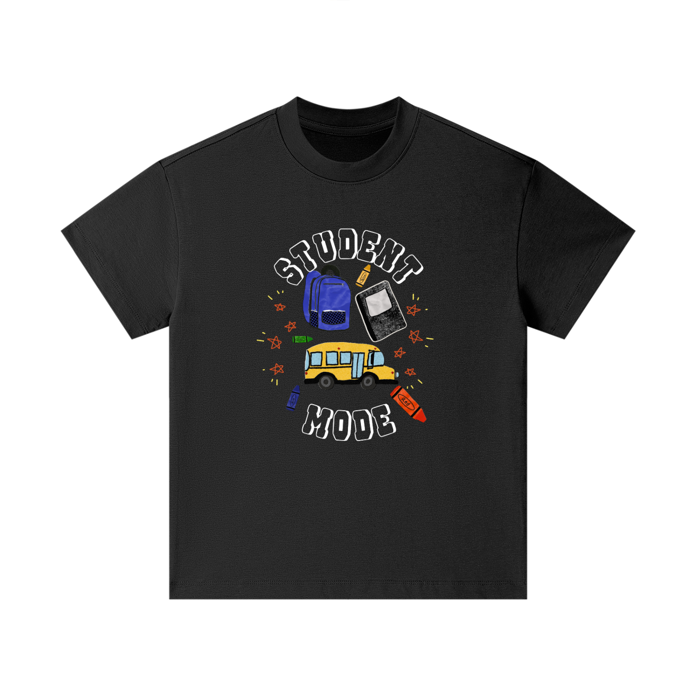 School Bus and Backpack Kids' T-Shirt