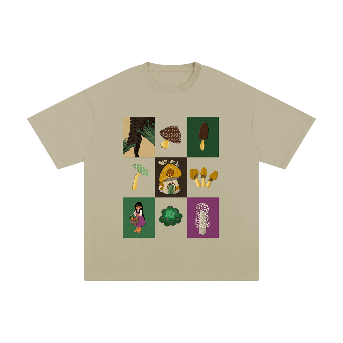 Mushroom Forager & Forest Floor Unisex Pure Cotton T-Shirt