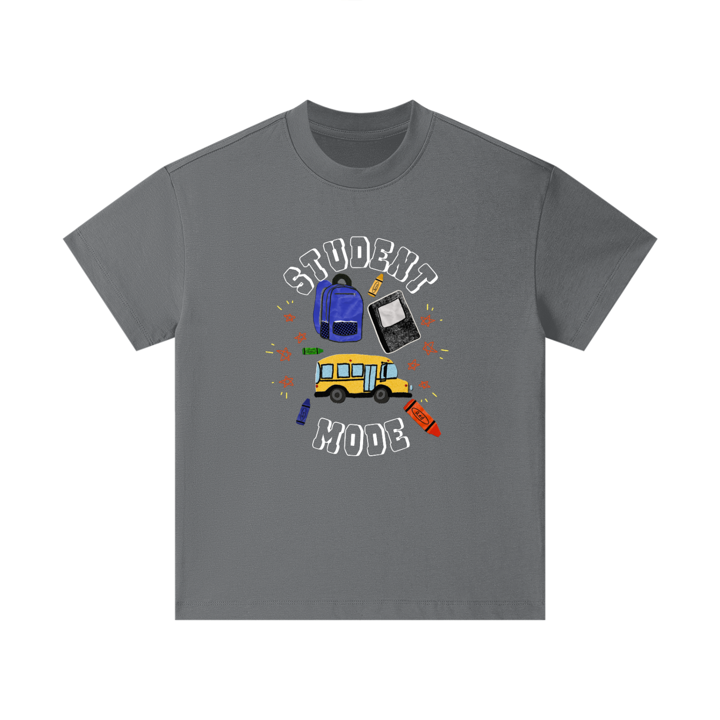 School Bus and Backpack Kids' T-Shirt