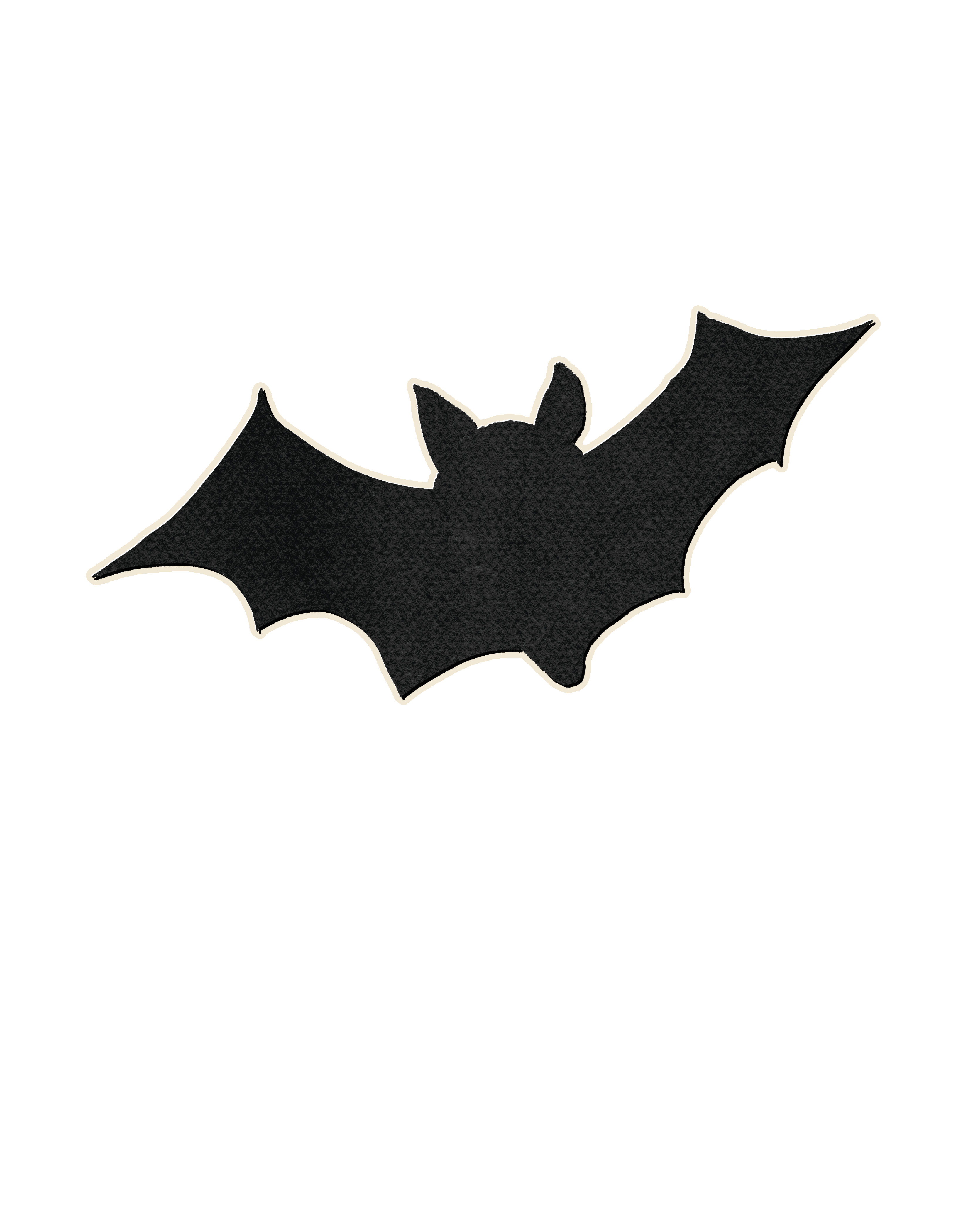 Bat Die Cut Sticker