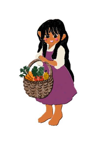 Forager Girl Die Cut Sticker