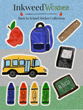 Back to School Sticker Sheet Vinyl Stickers (4"x6") - COMING SOON