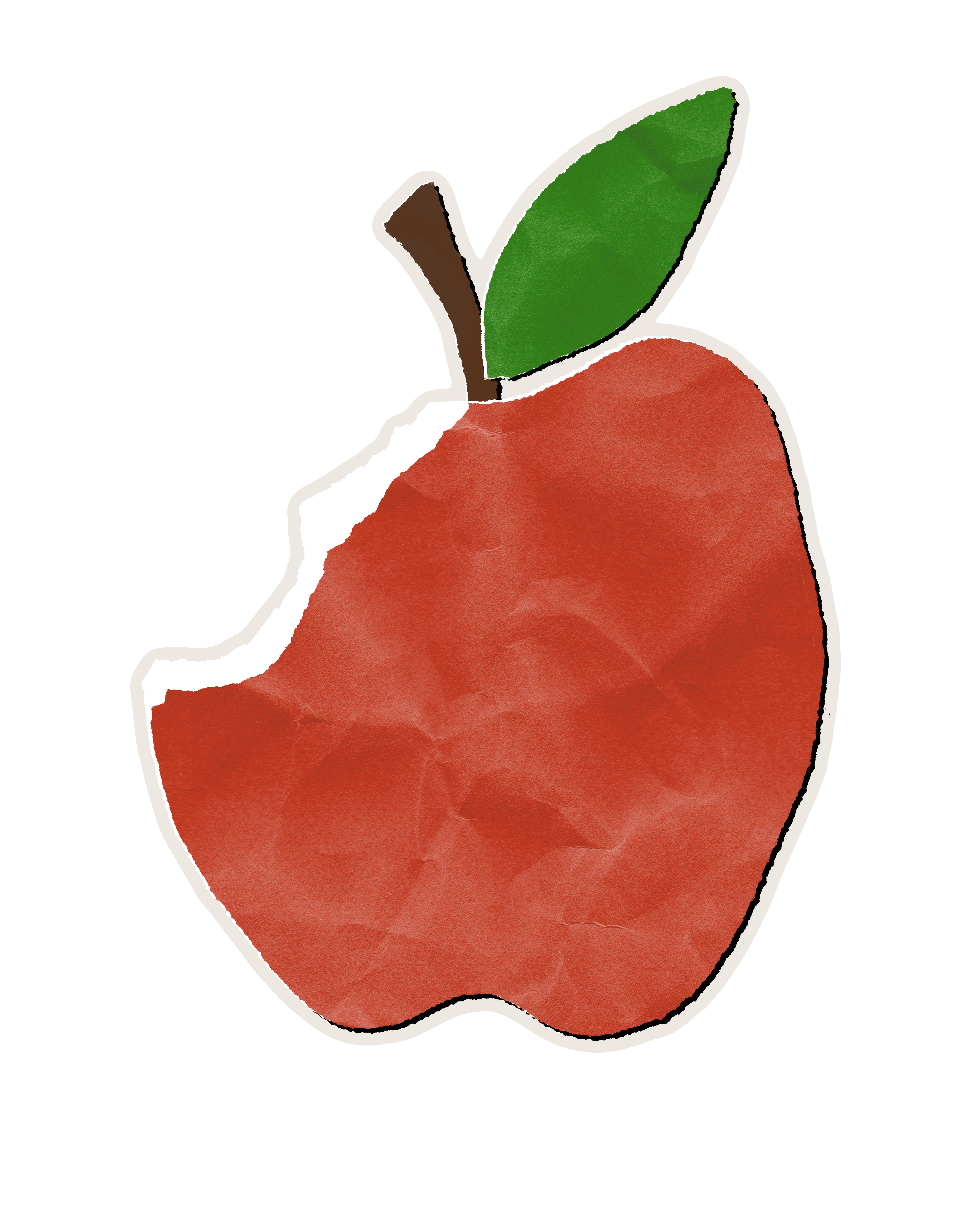 Apple Die cut Sticker