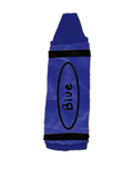 Crayon Die Cut Stickers (4 Color Options)
