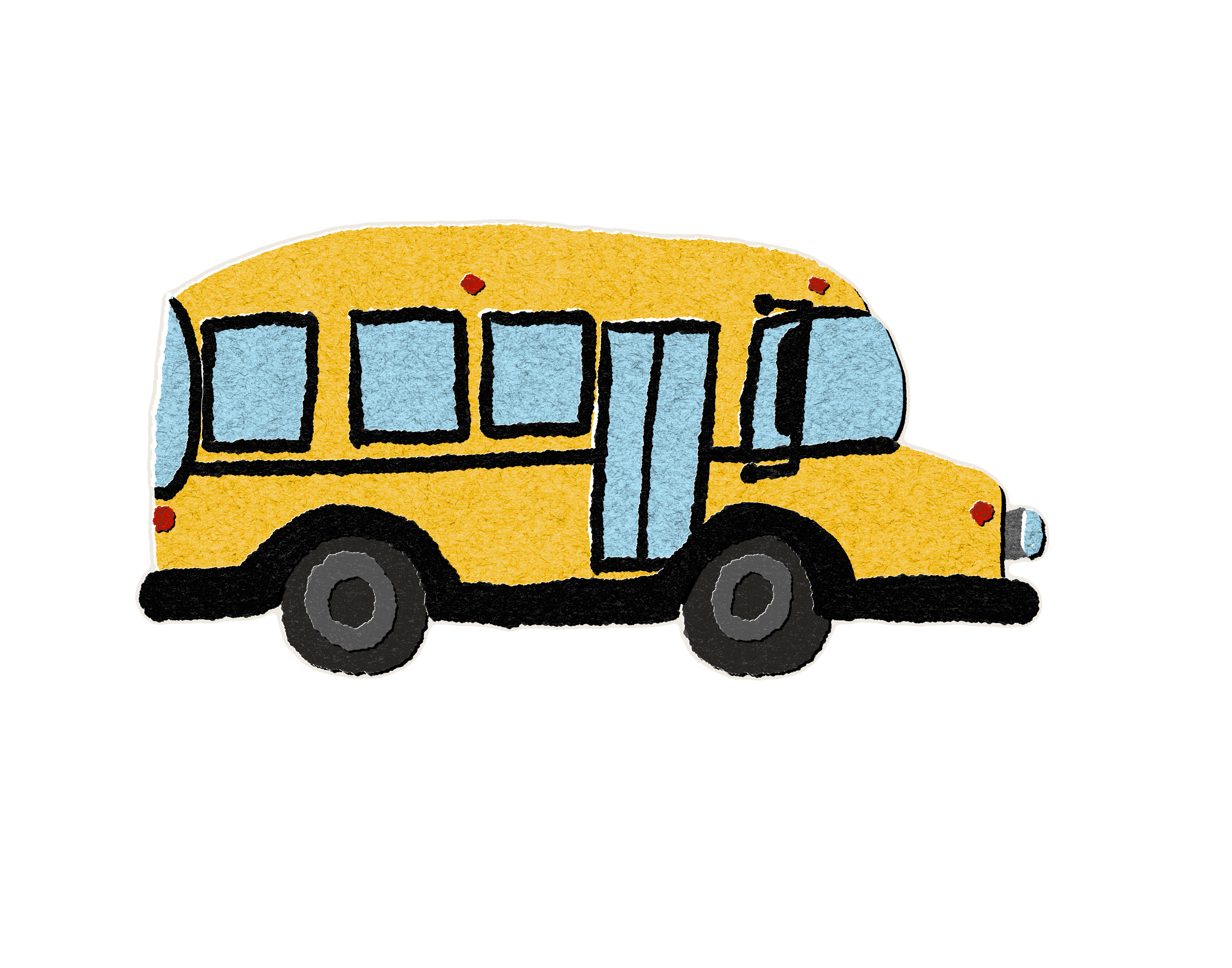 School Bus Die cut Sticker