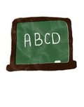 Chalkboard Die cut Sticker
