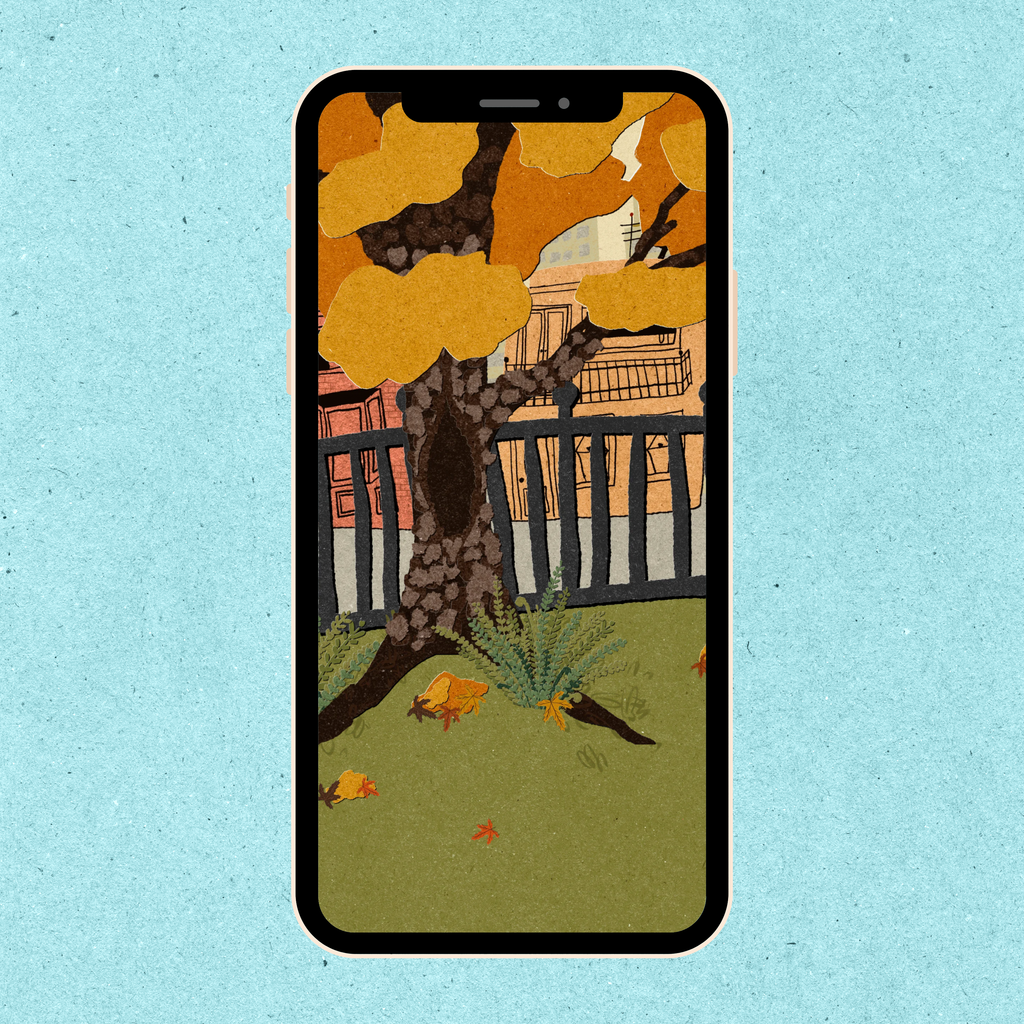 Autumn Phone Wallpaper Bundle │ 3 Hand-Illustrated iPhone Backgrounds │ Fall Digital Download