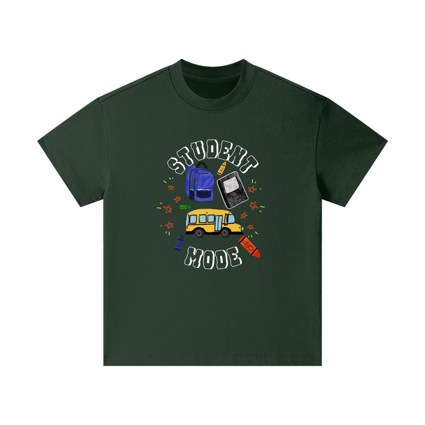 School Bus and Backpack Kids' T-Shirt