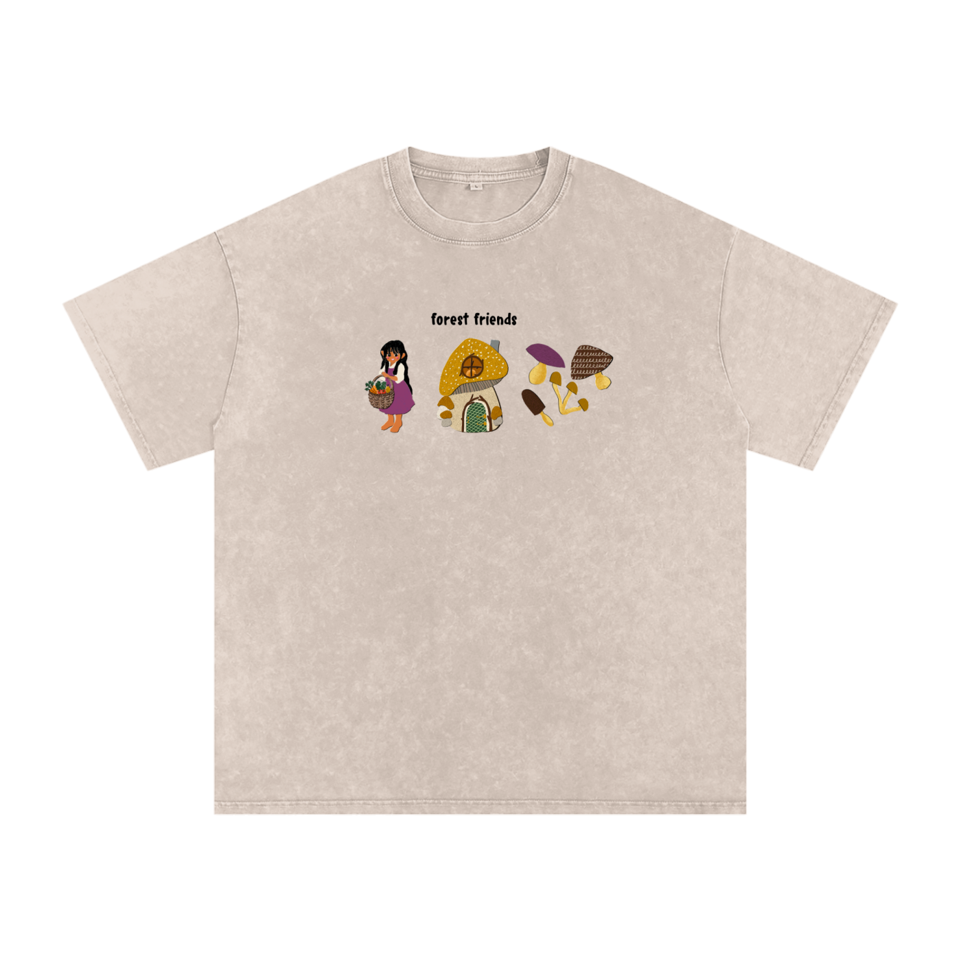 Forager & Toadstool Cottage Oversized T-Shirt