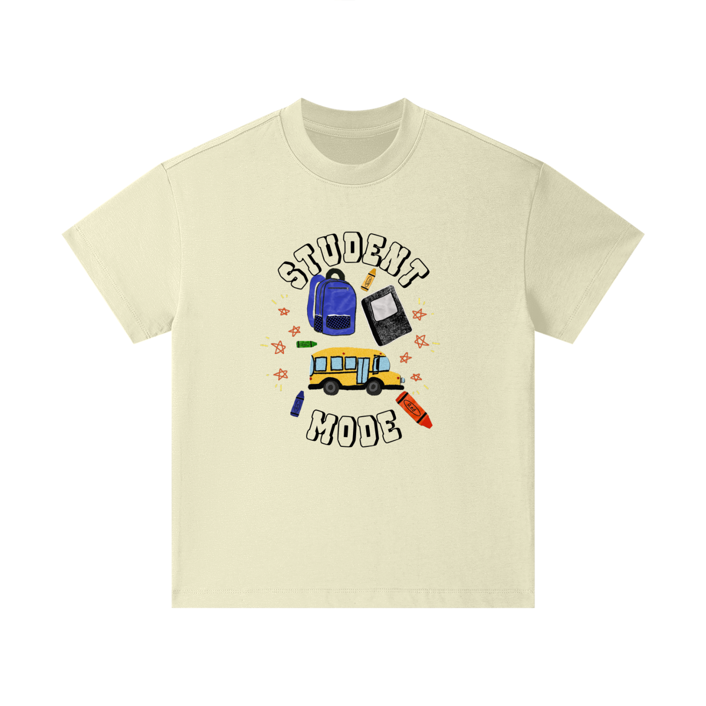 School Bus and Backpack Kids' T-Shirt