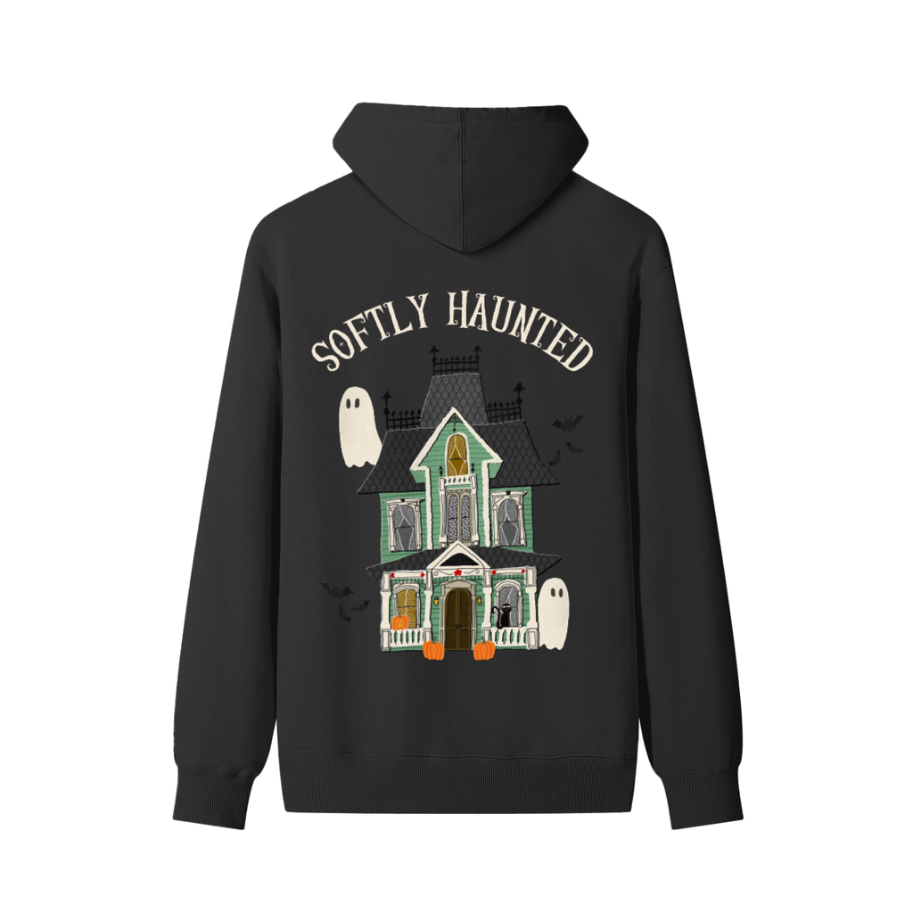 Gothic Cozy Halloween Unisex Cotton Hoodie - Slightly Ghosted