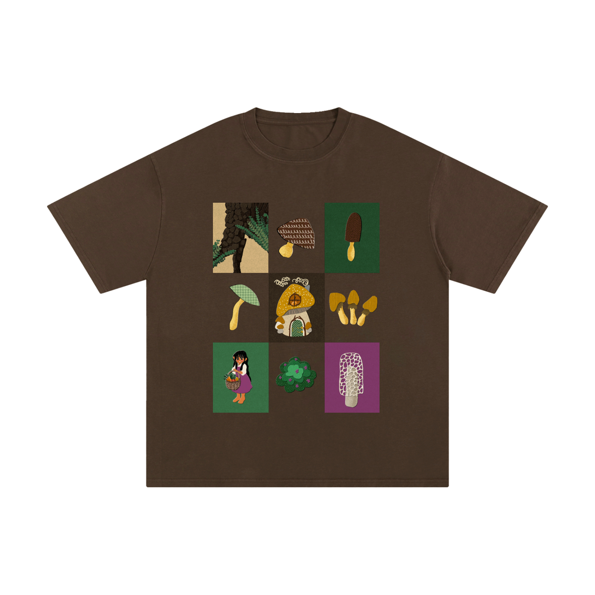 Mushroom Forager & Forest Floor Unisex Pure Cotton T-Shirt