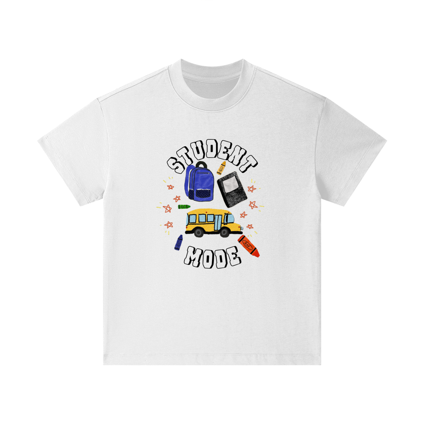 School Bus and Backpack Kids' T-Shirt