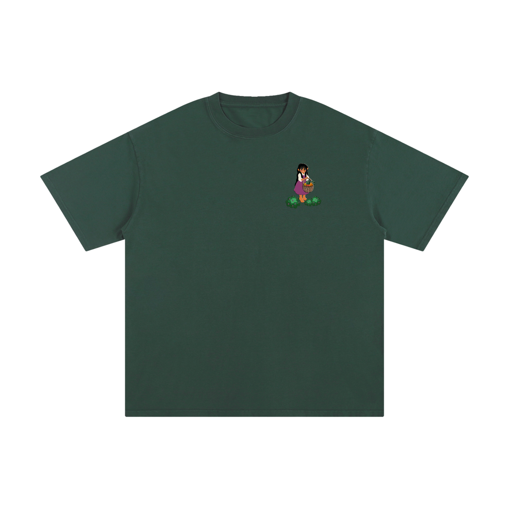 Forest Friends Tee — Hand-Drawn Mushroom Forager Design (Unisex Cotton)