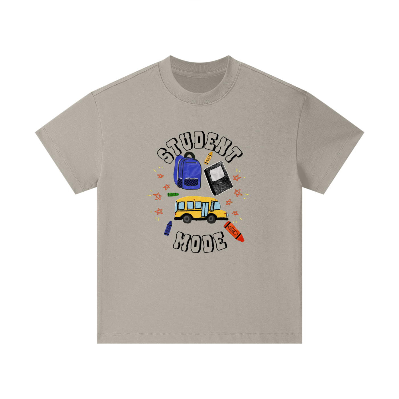 School Bus and Backpack Kids' T-Shirt