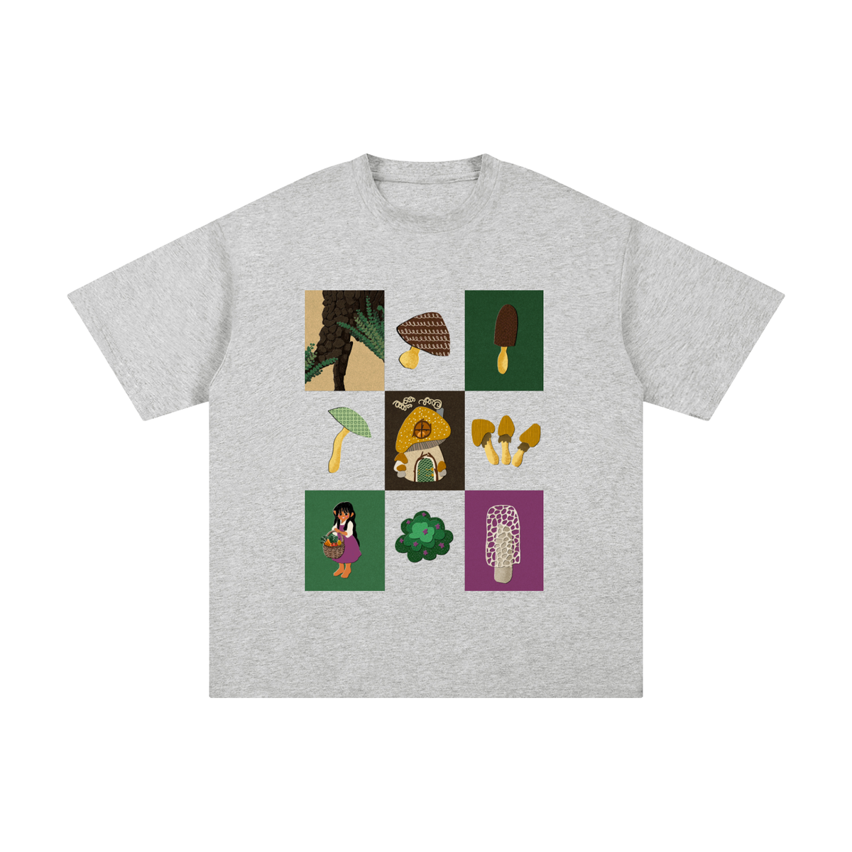 Mushroom Forager & Forest Floor Unisex Pure Cotton T-Shirt